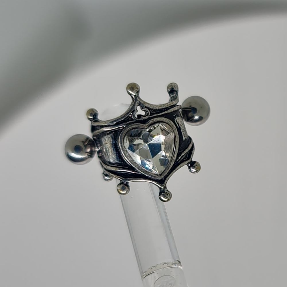 Queen of Hearts Cuff Crown Jewel Cartilage Earring